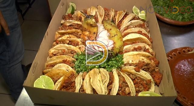 Rosca de Reyes elaborada con tacos, una nueva tradición en Michoacán