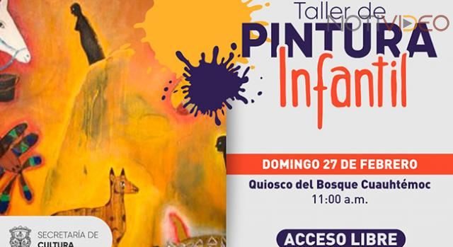 Taller de Pintura gratuito regresa a la Calzada Fray Antonio y Bosque Cuauhtémoc