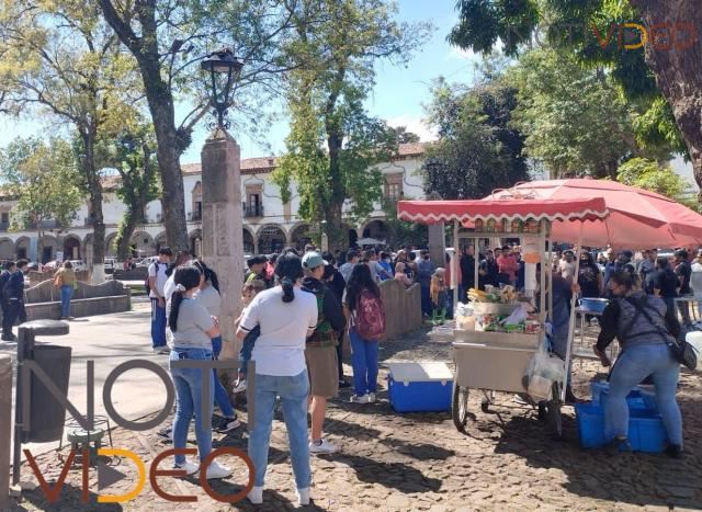 Ejecutan a un Hombre en la Plaza Vasco de Quiroga en Pátzcuaro