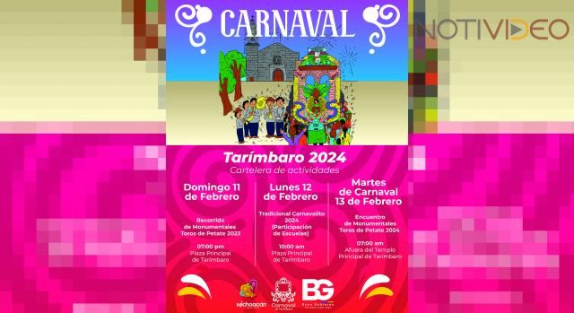 Toritos de más de 4 metros de altura te esperan en el carnaval de Tarímbaro