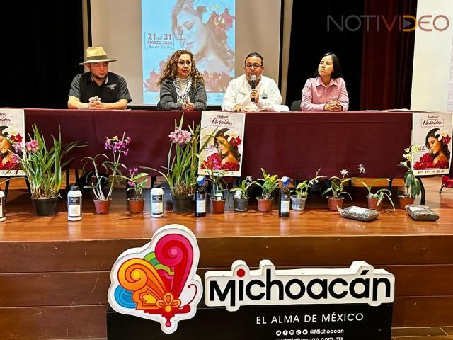 Michoacán, presente en el Festival Internacional de la Orquídea de Veracruz