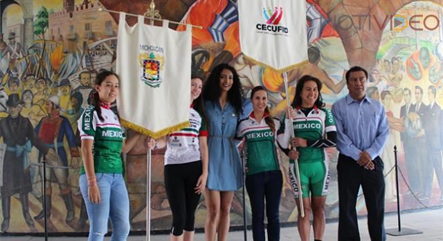 Abandera Cecufid a seleccionadas nacionales rumbo al Panamericano de Ciclismo