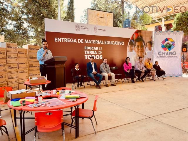 Desde Charo nos sumamos a fortalecer la educación en Michoacán: Chava Cortés 