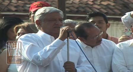 AMLO inicia su campaña en Michoacán