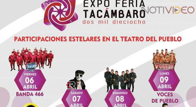 A punto de arrancar la Expo Fiesta Tacámbaro 2018