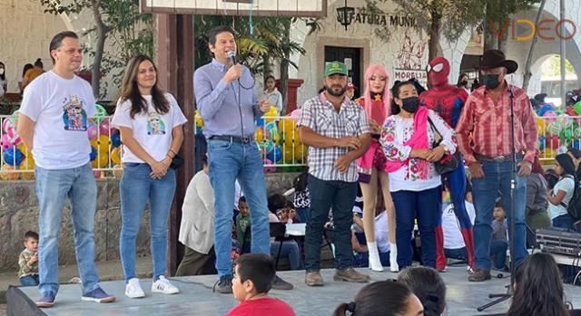 Comparten niños y niñas de Chiquimitío su alegría en el festejo “Morelia, la ciudad que brilla”