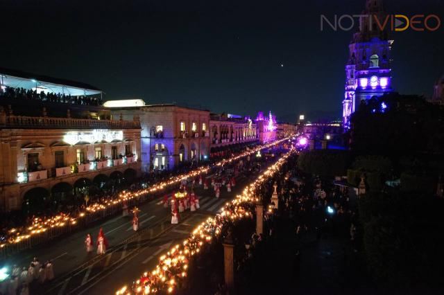 Reúne Procesión del Silencio a más de 60 mil personas en Morelia