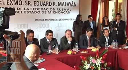 Embajador de la federación Rusa visita Michoacán 