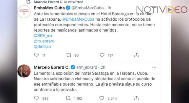 Se mantiene visita de AMLO a Cuba: Ebrard