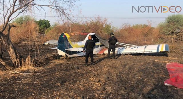 Avioneta fumigadora se desploma al intentar despegar en Múgica