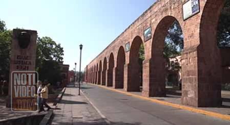 Acueducto de Morelia también vive el mundial