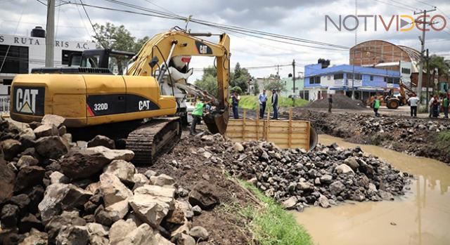 A 48 horas de que colapsara la vialidad, se lleva un porcentaje elevado de avance en la obra.