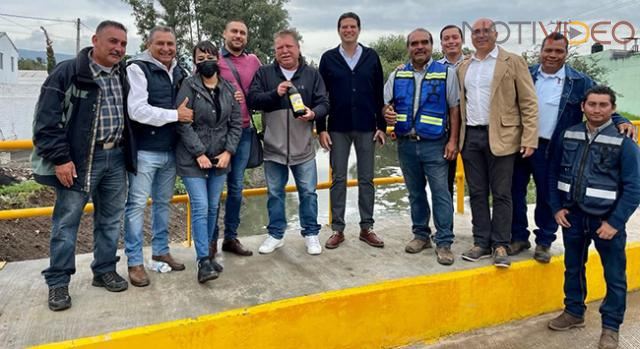 Reconocen transportistas de la Ruta Gris, voluntad de Alfonso Martínez para construir puente en dren