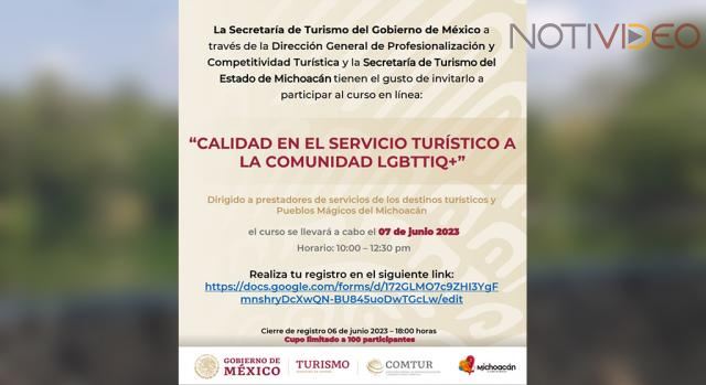 Sectur invita a capacitación para atender turismo LGBTTTIQ+