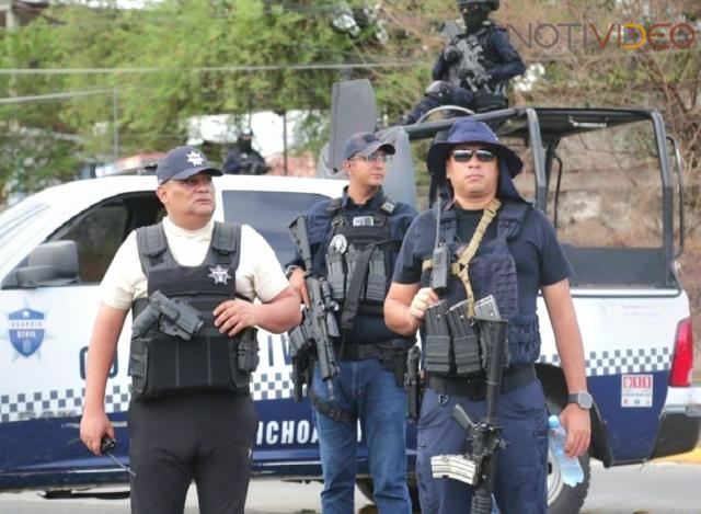 En Apatzingán, también se fortalece el esquema de seguridad implementado en la Tierra Caliente