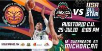 Vivirá Michoacán gran fiesta deportiva con Selección Mexicana de Básquetbol