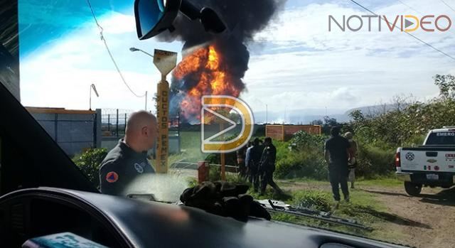 Explota ducto de gas en Celaya