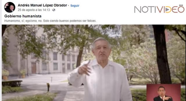 Ordena INE a AMLO retirar video de promoción de Segundo Informe de Labores