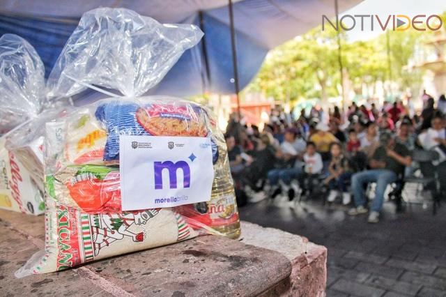 Gobierno de Morelia entregó cerca de 80 mil apoyos alimentarios a madres jefas de familia