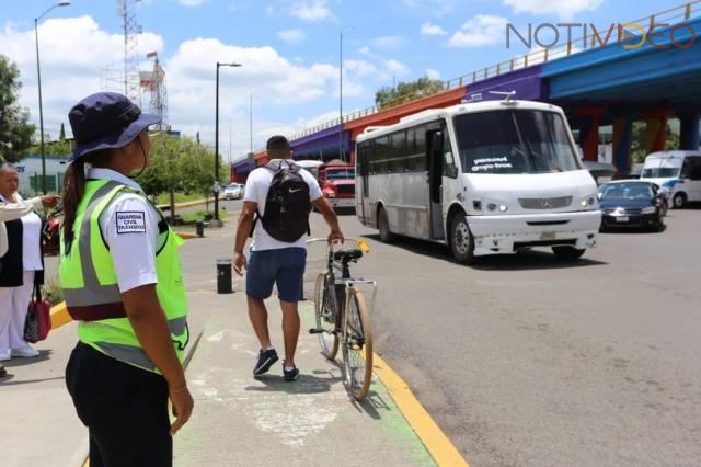 Realizan agentes de Tránsito y transportistas  acciones para disminuir accidentes viales 