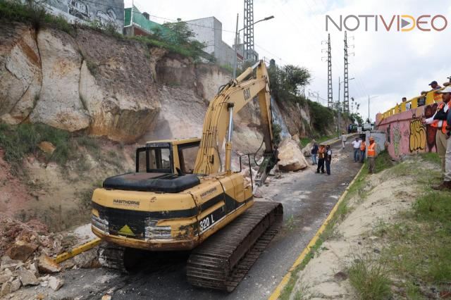 Atiende Gobierno de Morelia desprendimiento de talud