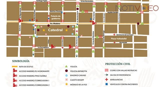 Listo el operativo de seguridad para el primer cuadro de Morelia