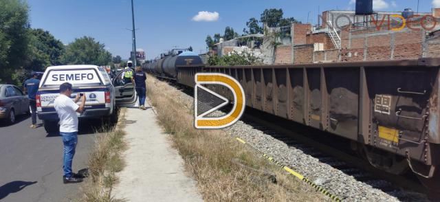 Hombre es atropellado por el tren en Morelia.