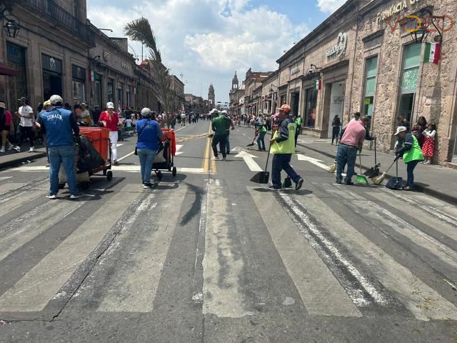 Ayuntamiento de Morelia recolecta 31 toneladas de basura tras Festejos Patrios