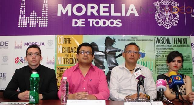 Presentan 1ª Carrera Atlética “Corre Michoacán por la Nutrición”