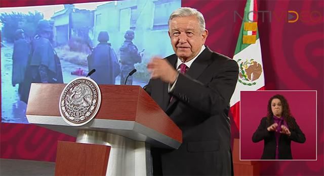 Con la delincuencia está bien pintada la raya: AMLO