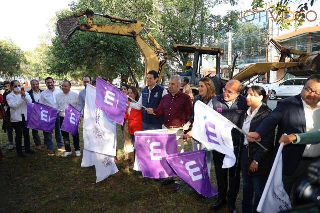 Arranca Alfonso Martínez segunda etapa del parque lineal en Boulevard García de León