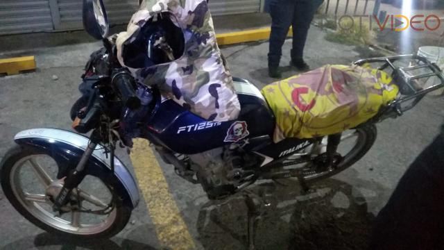 Elementos de Tránsito y Movilidad, recuperan Motocicleta con reporte de robo