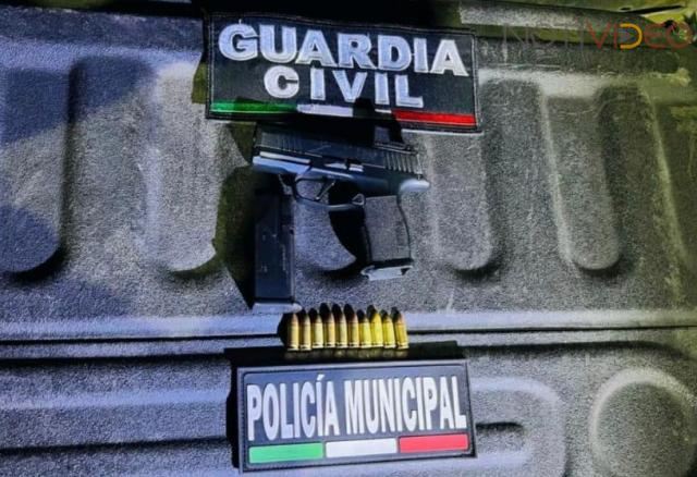 En Jacona, SSP detiene a persona con arma de fuego; cuenta con orden de aprehensión vigente