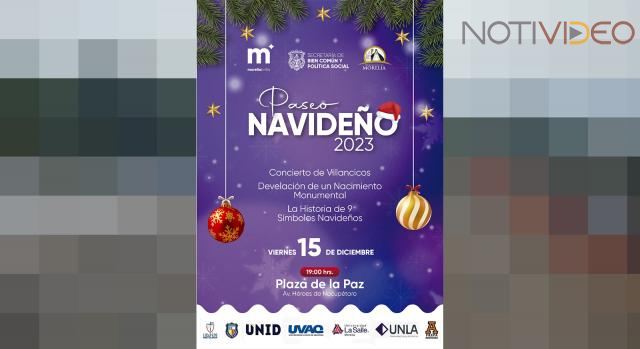 Invita Gobierno de Morelia al Paseo Navideño 2023